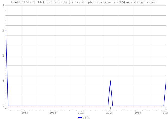 TRANSCENDENT ENTERPRISES LTD. (United Kingdom) Page visits 2024 