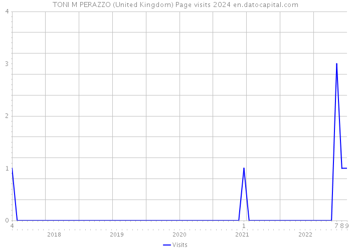 TONI M PERAZZO (United Kingdom) Page visits 2024 