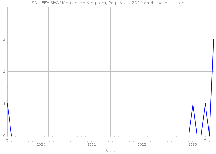 SANJEEV SHARMA (United Kingdom) Page visits 2024 
