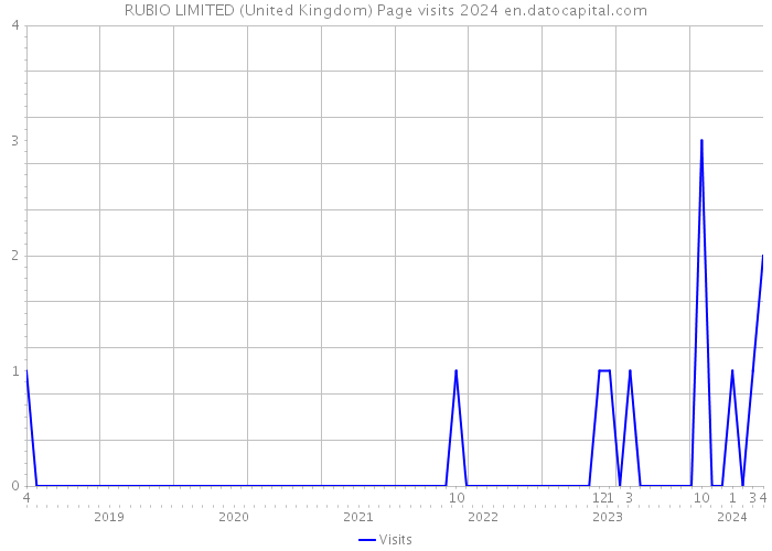 RUBIO LIMITED (United Kingdom) Page visits 2024 