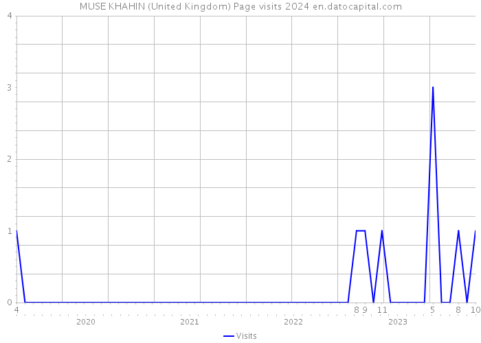 MUSE KHAHIN (United Kingdom) Page visits 2024 