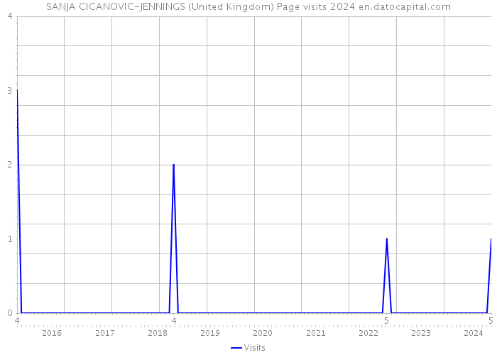 SANJA CICANOVIC-JENNINGS (United Kingdom) Page visits 2024 