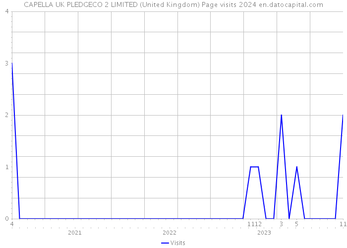 CAPELLA UK PLEDGECO 2 LIMITED (United Kingdom) Page visits 2024 