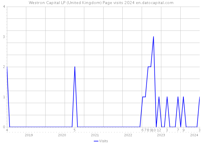 Westron Capital LP (United Kingdom) Page visits 2024 