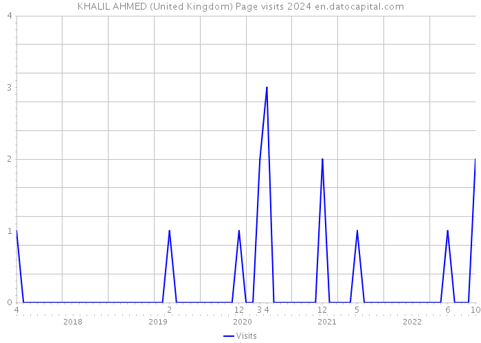 KHALIL AHMED (United Kingdom) Page visits 2024 