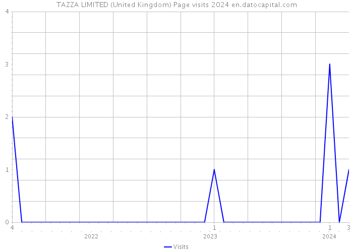 TAZZA LIMITED (United Kingdom) Page visits 2024 