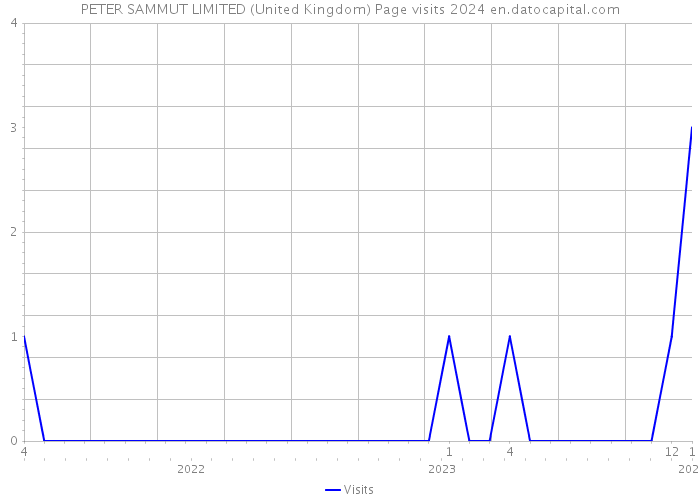 PETER SAMMUT LIMITED (United Kingdom) Page visits 2024 