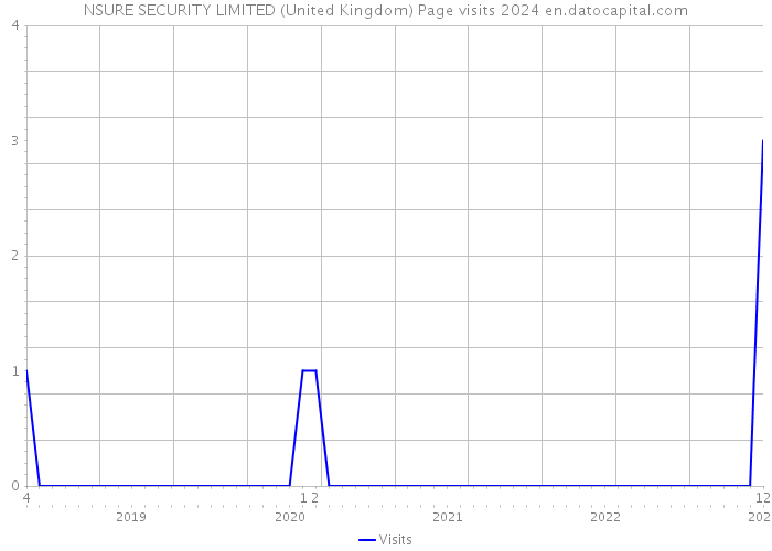 NSURE SECURITY LIMITED (United Kingdom) Page visits 2024 