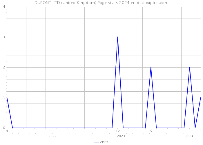 DUPONT LTD (United Kingdom) Page visits 2024 