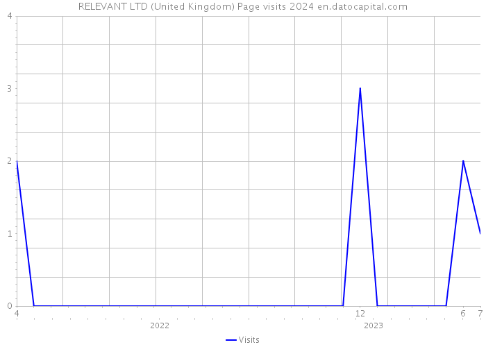 RELEVANT LTD (United Kingdom) Page visits 2024 