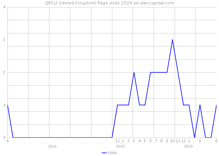 QIN LI (United Kingdom) Page visits 2024 