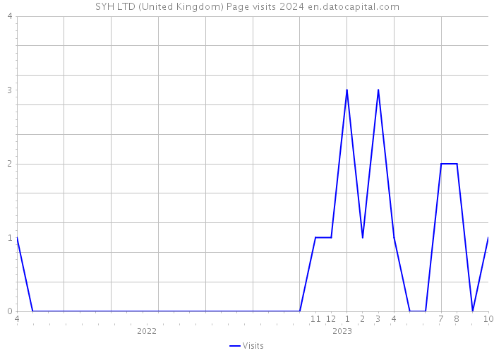 SYH LTD (United Kingdom) Page visits 2024 