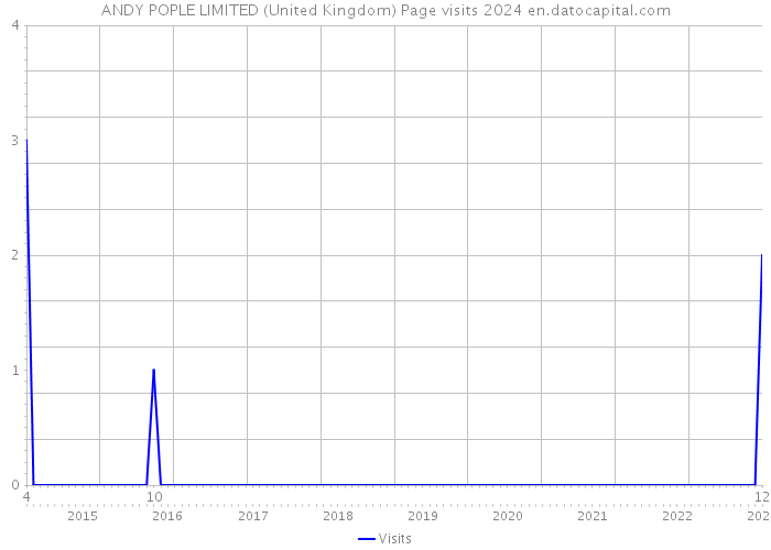ANDY POPLE LIMITED (United Kingdom) Page visits 2024 
