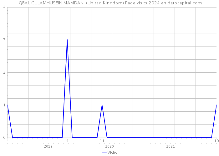 IQBAL GULAMHUSEIN MAMDANI (United Kingdom) Page visits 2024 