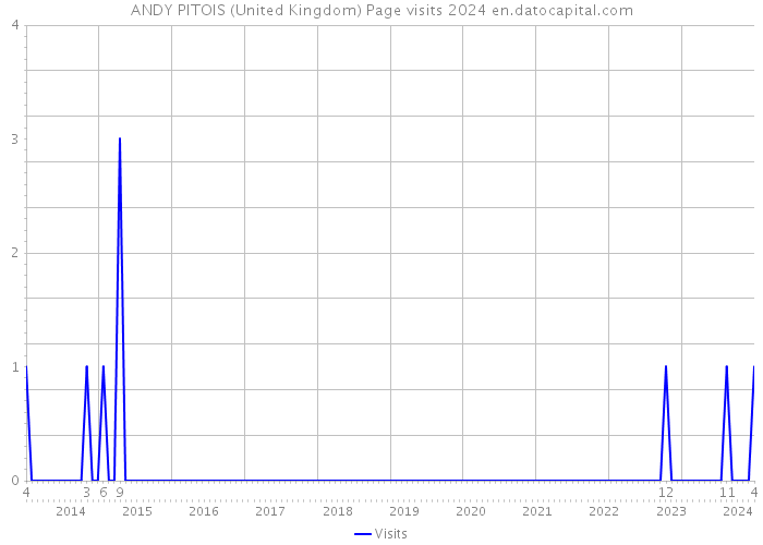 ANDY PITOIS (United Kingdom) Page visits 2024 