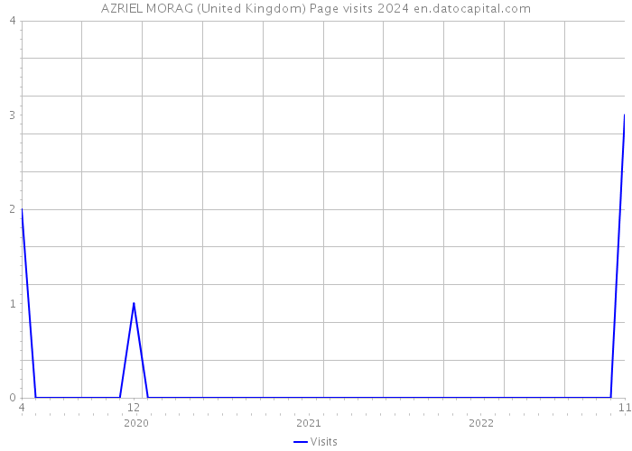 AZRIEL MORAG (United Kingdom) Page visits 2024 