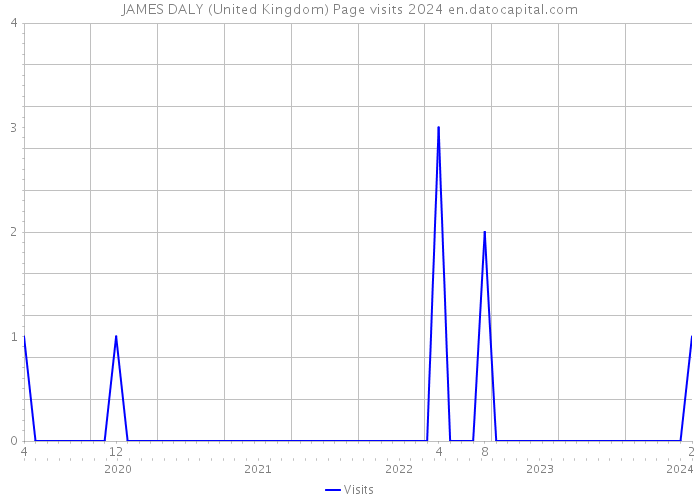 JAMES DALY (United Kingdom) Page visits 2024 