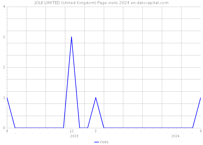 JOLE LIMITED (United Kingdom) Page visits 2024 
