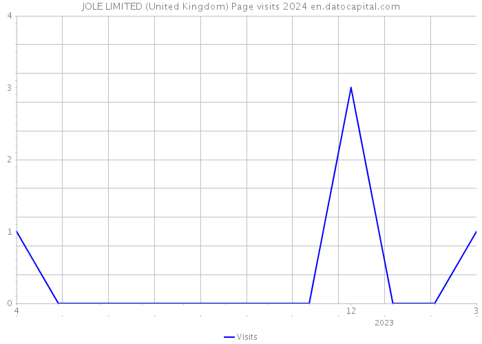 JOLE LIMITED (United Kingdom) Page visits 2024 
