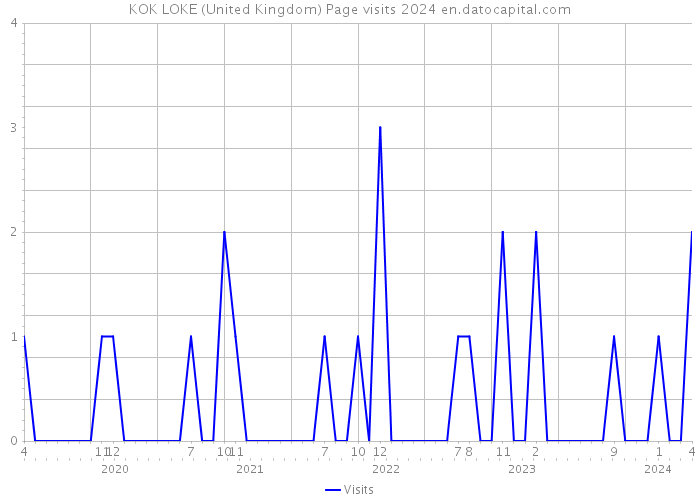 KOK LOKE (United Kingdom) Page visits 2024 