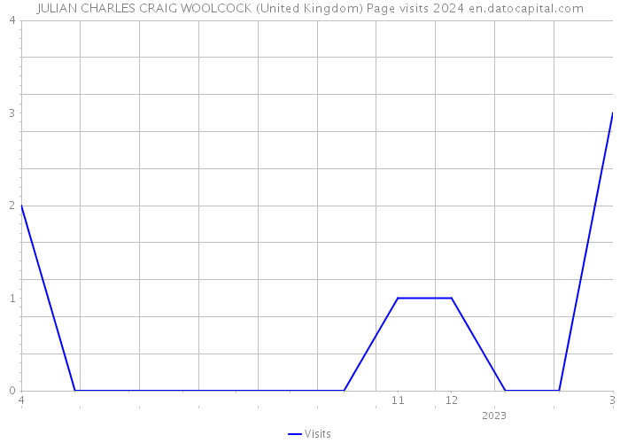 JULIAN CHARLES CRAIG WOOLCOCK (United Kingdom) Page visits 2024 