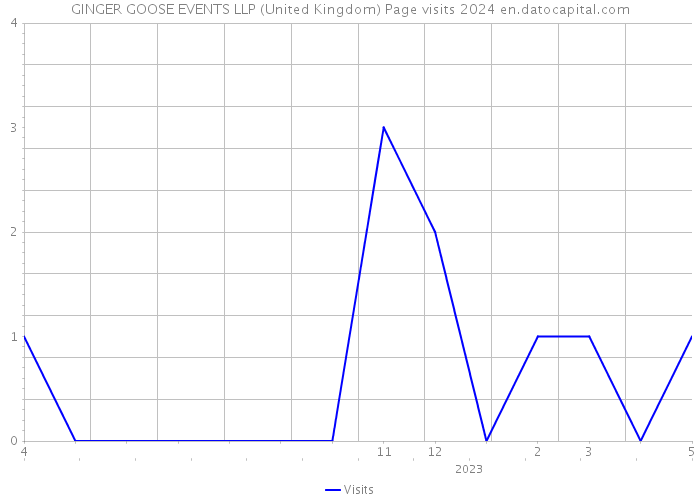 GINGER GOOSE EVENTS LLP (United Kingdom) Page visits 2024 