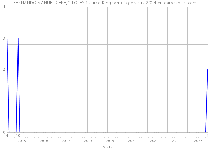 FERNANDO MANUEL CEREJO LOPES (United Kingdom) Page visits 2024 