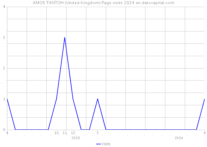 AMOS TANTOH (United Kingdom) Page visits 2024 