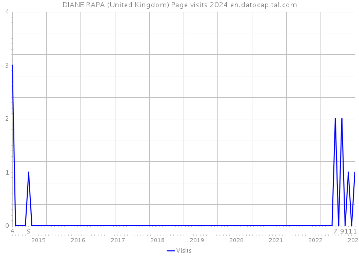 DIANE RAPA (United Kingdom) Page visits 2024 