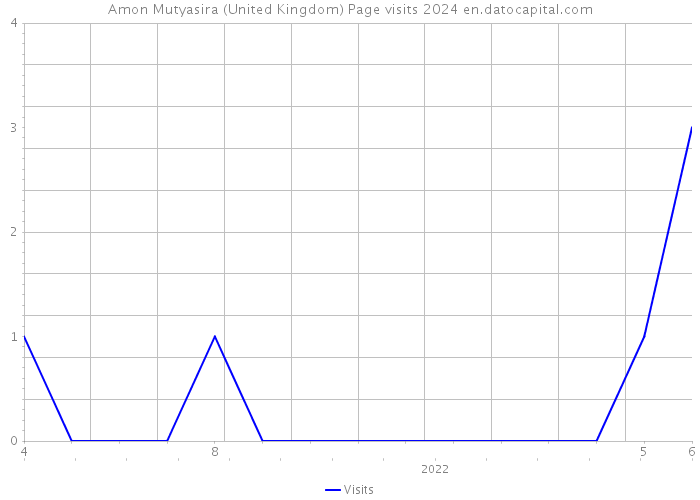 Amon Mutyasira (United Kingdom) Page visits 2024 