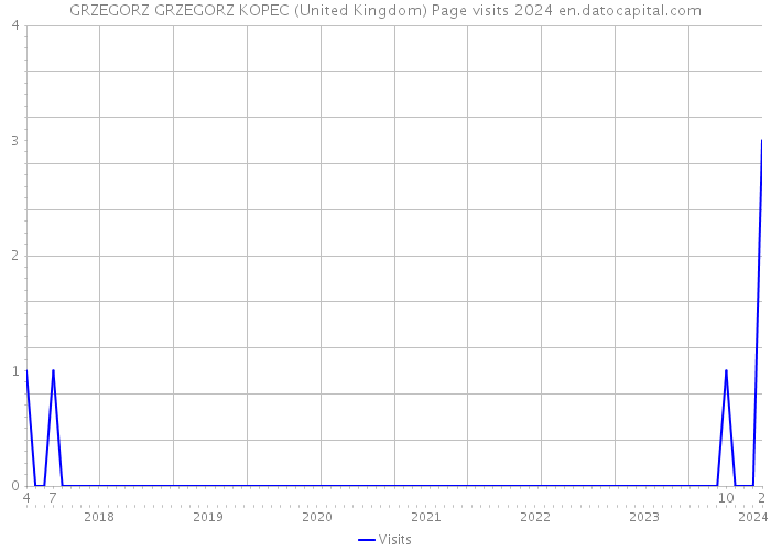 GRZEGORZ GRZEGORZ KOPEC (United Kingdom) Page visits 2024 