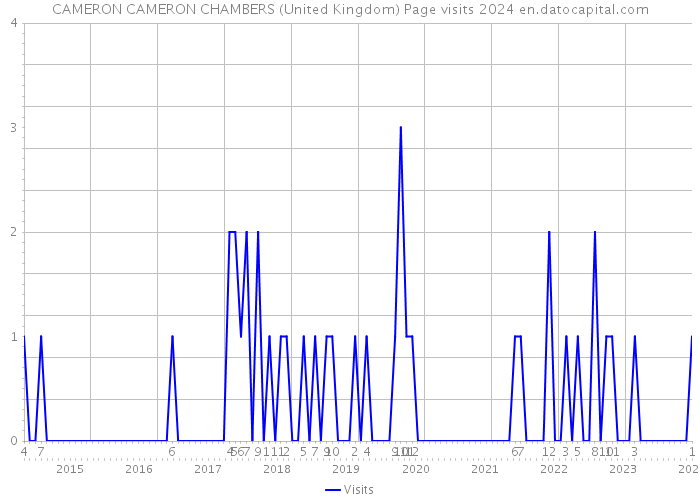 CAMERON CAMERON CHAMBERS (United Kingdom) Page visits 2024 
