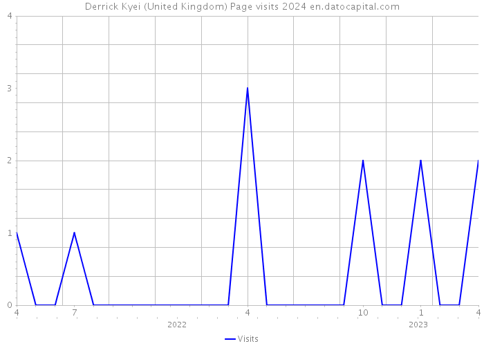Derrick Kyei (United Kingdom) Page visits 2024 