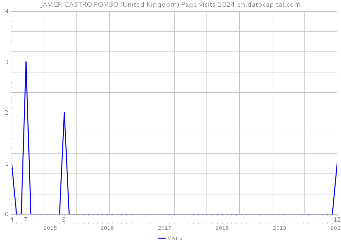JAVIER CASTRO POMBO (United Kingdom) Page visits 2024 