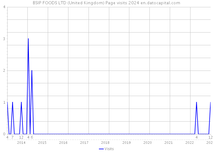 BSIP FOODS LTD (United Kingdom) Page visits 2024 