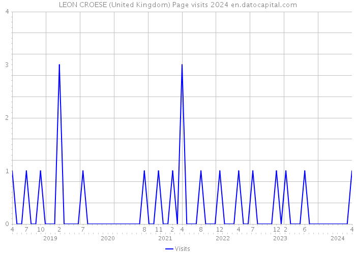 LEON CROESE (United Kingdom) Page visits 2024 