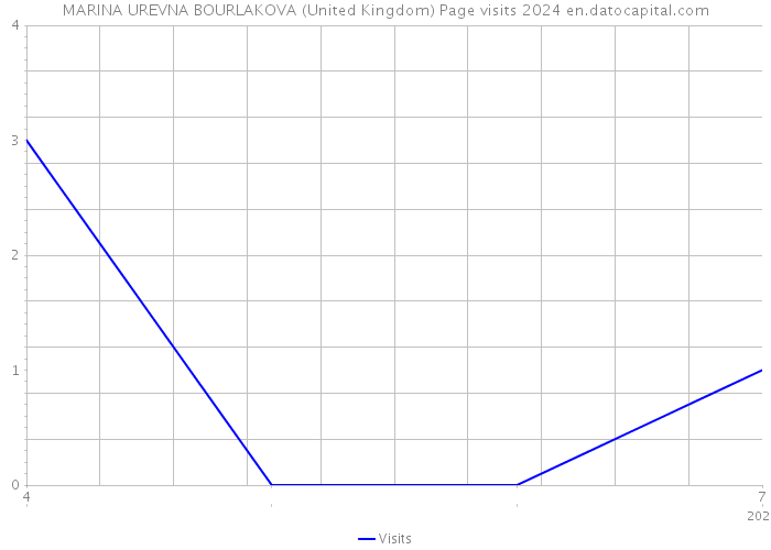 MARINA UREVNA BOURLAKOVA (United Kingdom) Page visits 2024 