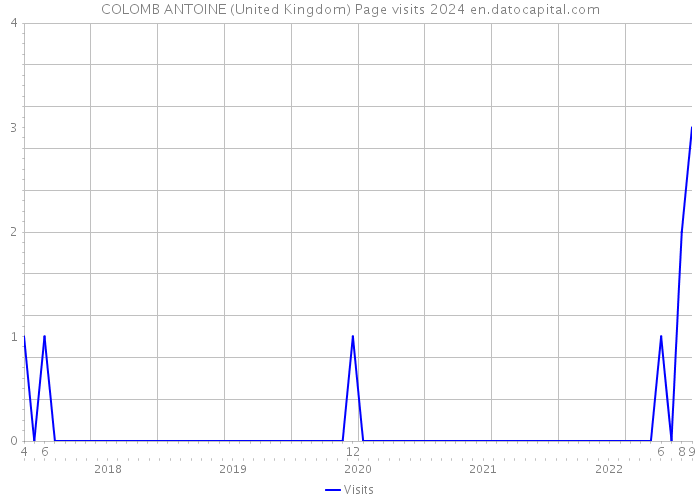 COLOMB ANTOINE (United Kingdom) Page visits 2024 