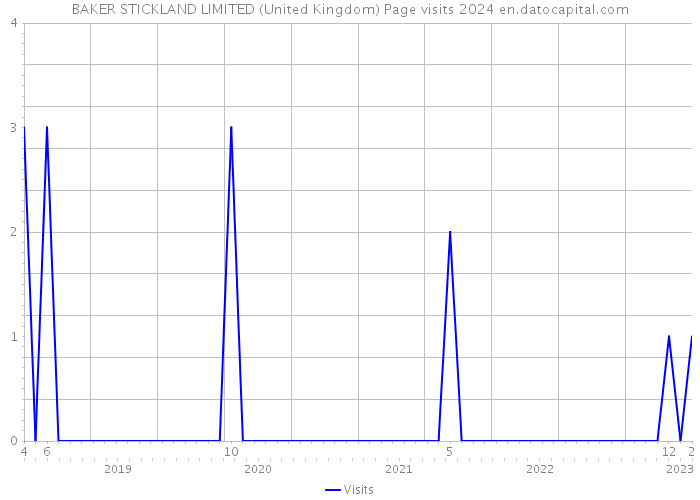 BAKER STICKLAND LIMITED (United Kingdom) Page visits 2024 