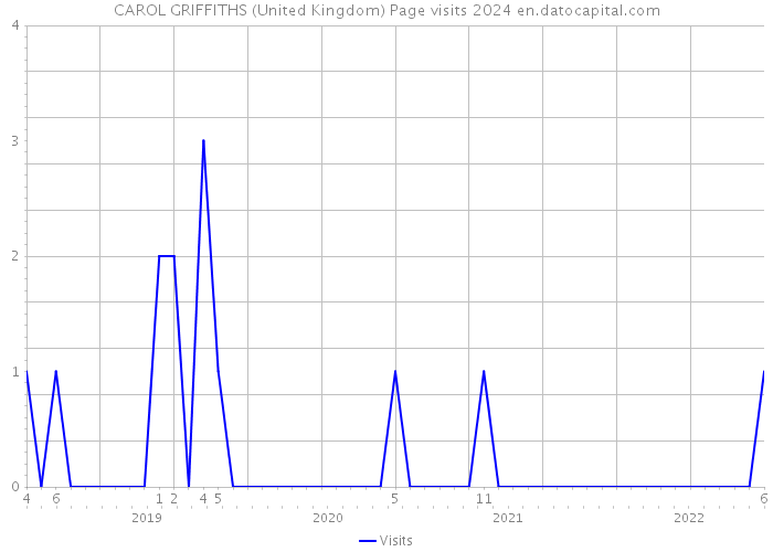 CAROL GRIFFITHS (United Kingdom) Page visits 2024 