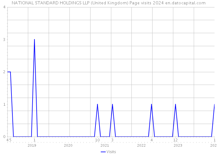 NATIONAL STANDARD HOLDINGS LLP (United Kingdom) Page visits 2024 