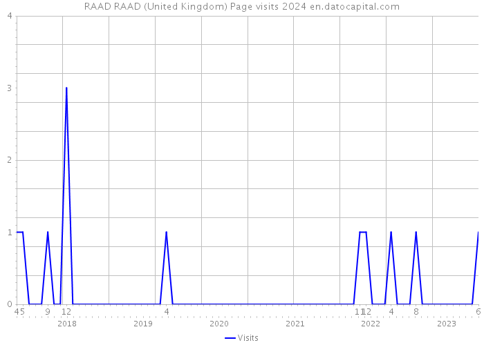 RAAD RAAD (United Kingdom) Page visits 2024 
