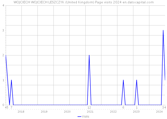 WOJCIECH WOJCIECH LESZCZYK (United Kingdom) Page visits 2024 