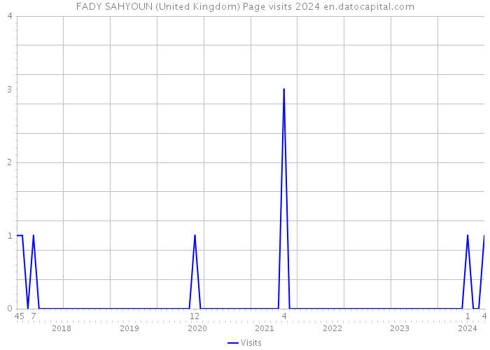 FADY SAHYOUN (United Kingdom) Page visits 2024 