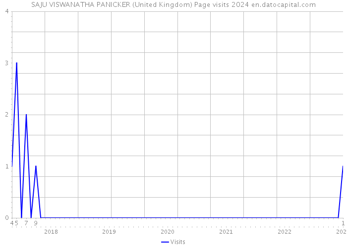SAJU VISWANATHA PANICKER (United Kingdom) Page visits 2024 