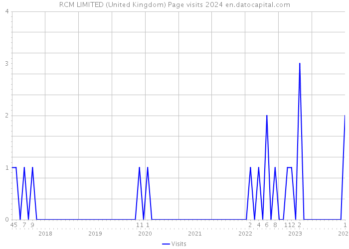 RCM LIMITED (United Kingdom) Page visits 2024 