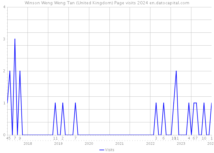 Winson Weng Weng Tan (United Kingdom) Page visits 2024 
