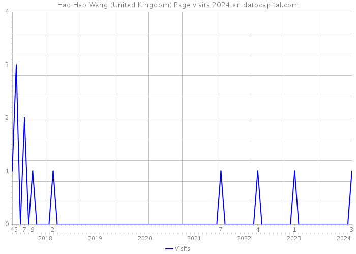 Hao Hao Wang (United Kingdom) Page visits 2024 