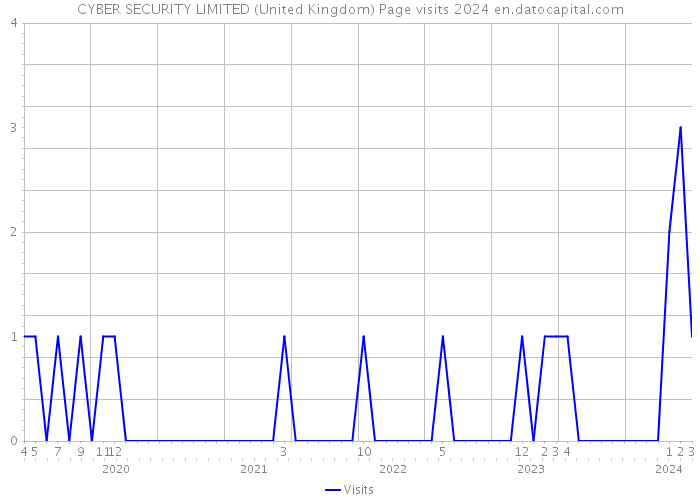 CYBER SECURITY LIMITED (United Kingdom) Page visits 2024 