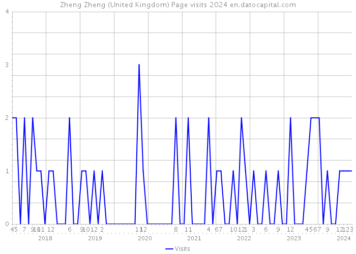 Zheng Zheng (United Kingdom) Page visits 2024 